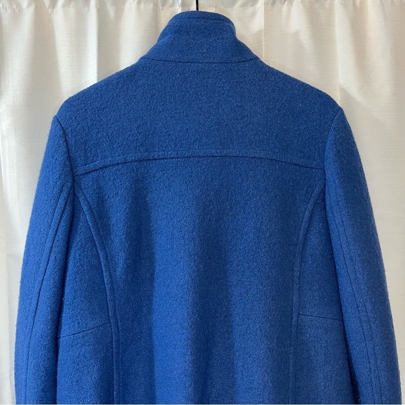 Lands' End Full Zip Funnel Neck Wool Blend Jacket - Size 14 - Picture 7 of 11